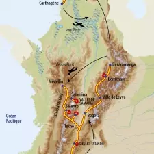 Itinéraire du voyage Balade des Andes aux Caraïbes - Colombie - Tirawa