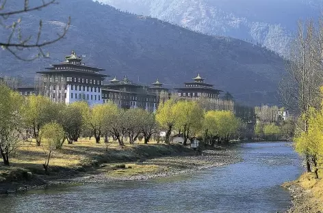 Tashichhodzong, siège du gouvernement bhoutanais - Bhoutan