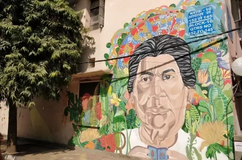Street Art dans le quartier de Lodhi, Delhi, Rajasthan - Inde - 