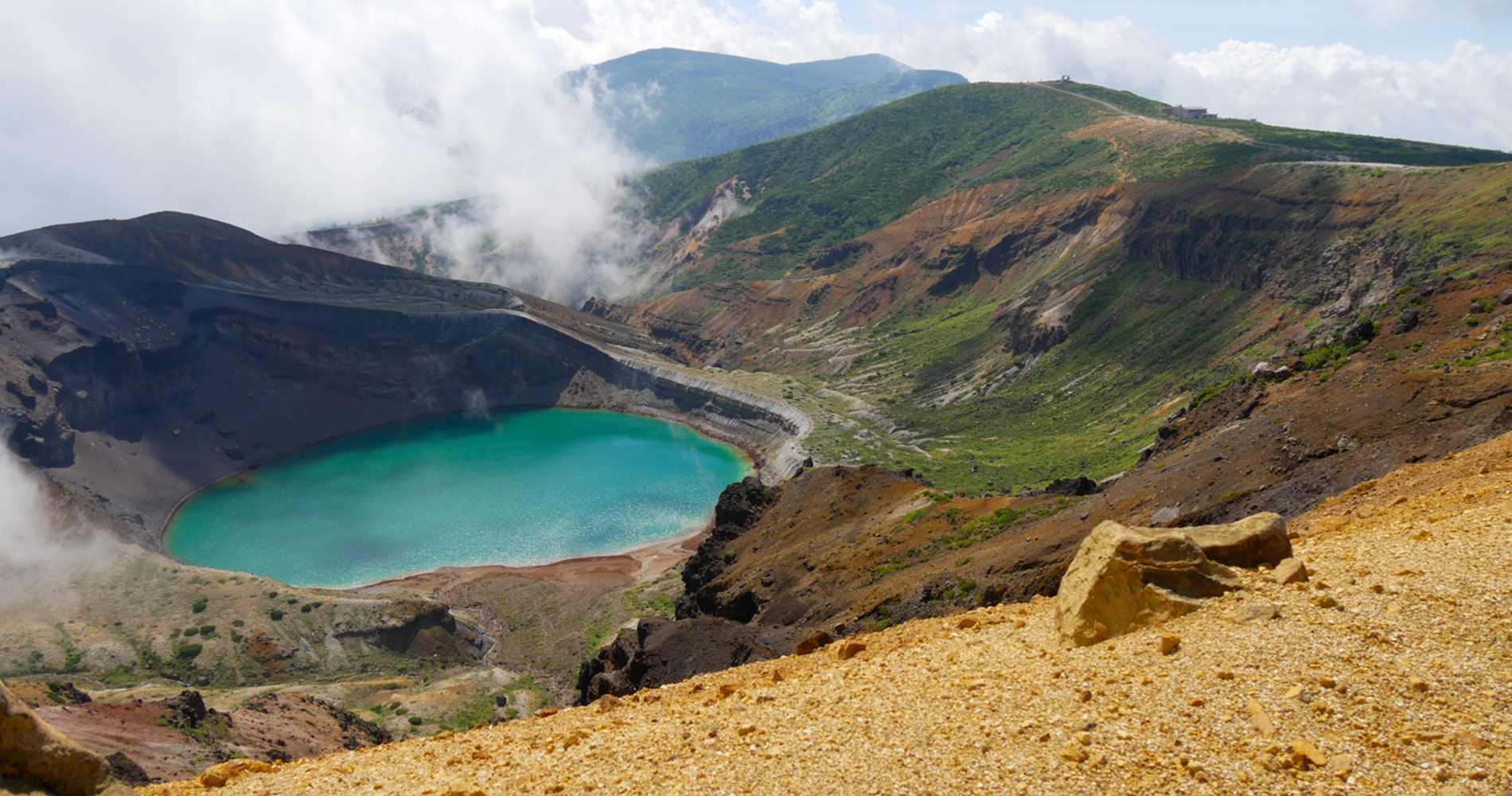 Zao Onsen, randonnée au cratère Okawa