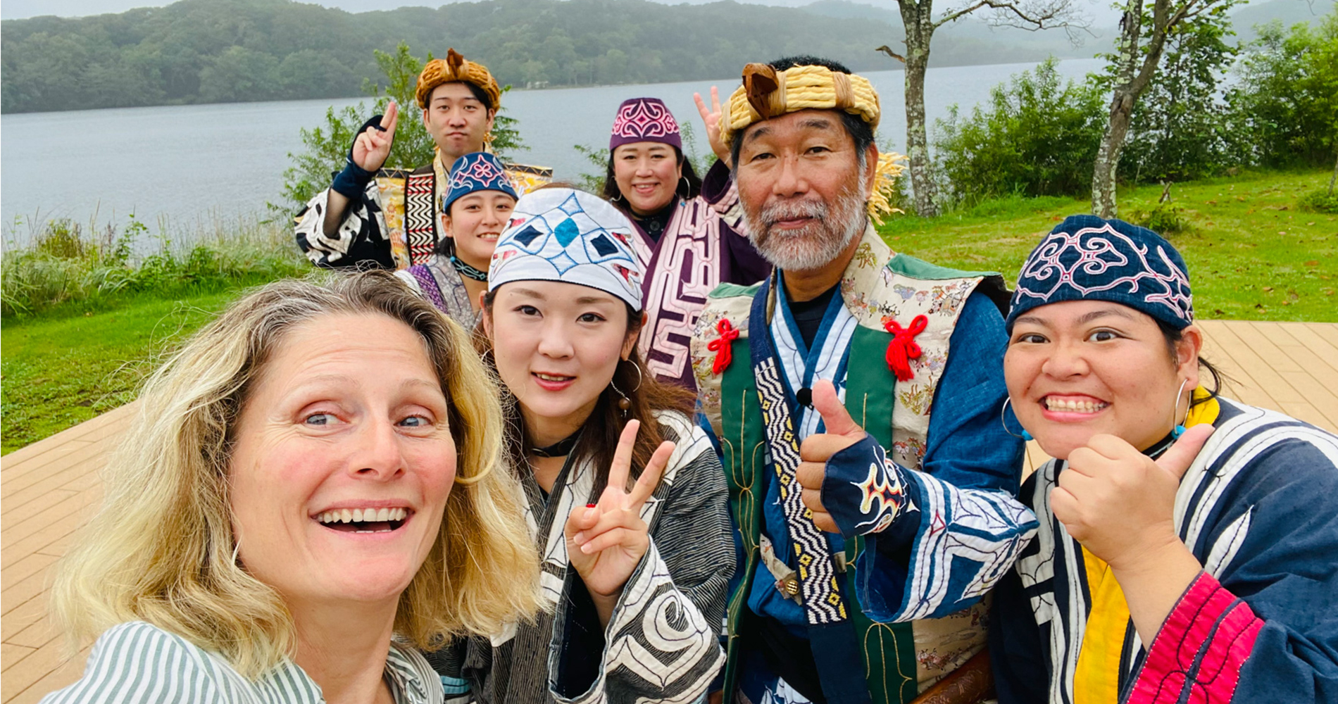 visite du village traditionnel aïnou, le Kotan, à Shiraoi