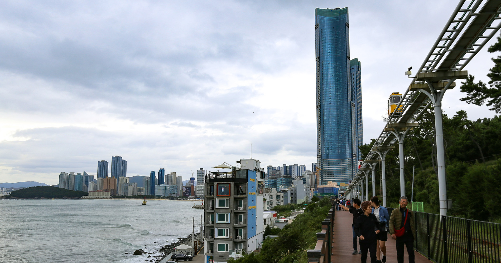 Le bout de la balade avant la plage de Haeundae