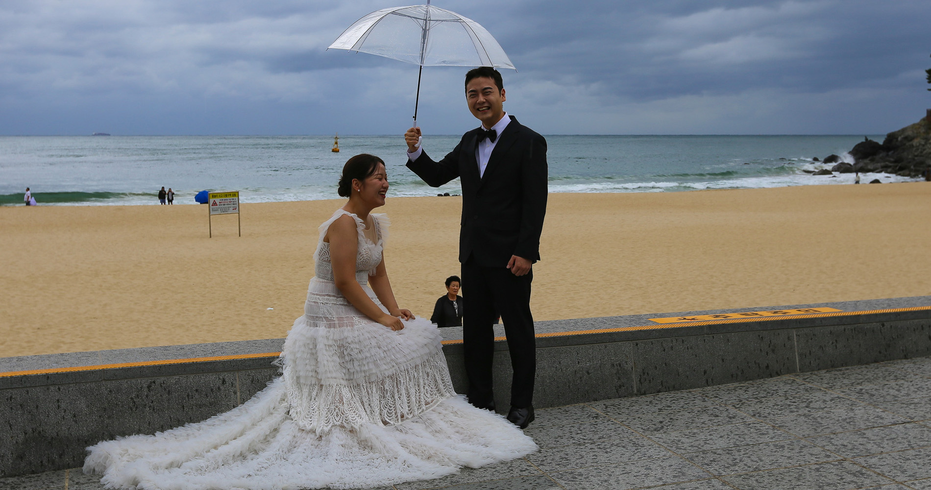 Décor de mariage, la plage de Haeundae