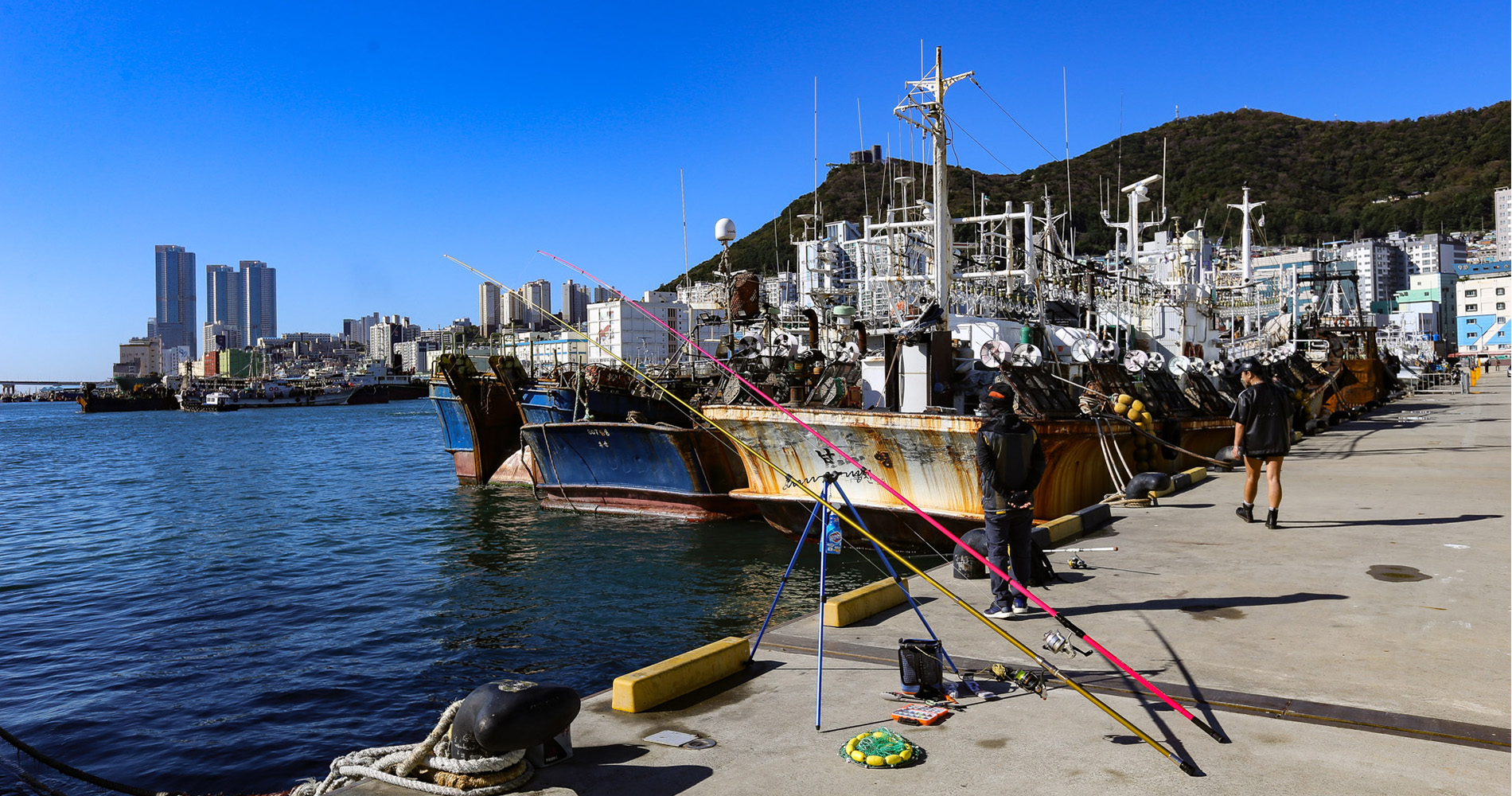 Port situé à côté du Jagalchi market