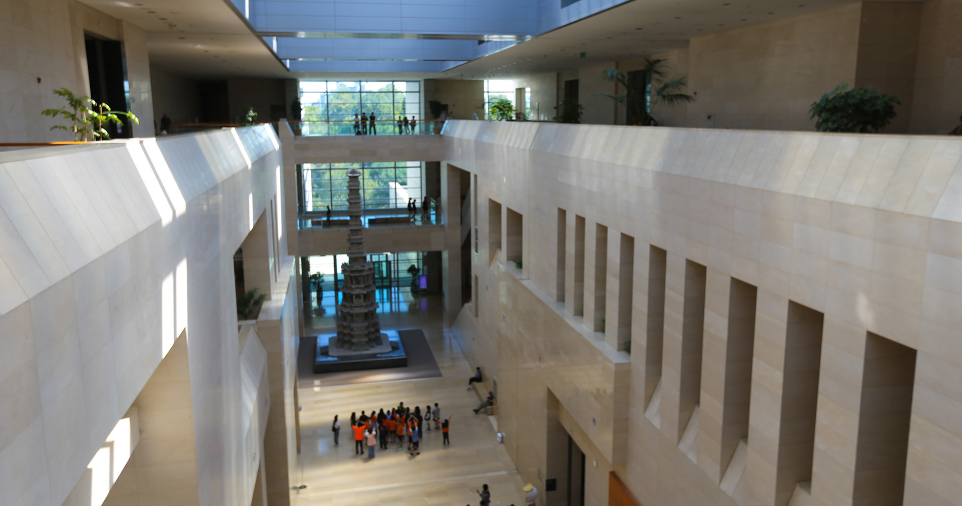 Vue d’ensemble de l’intérieure du musée