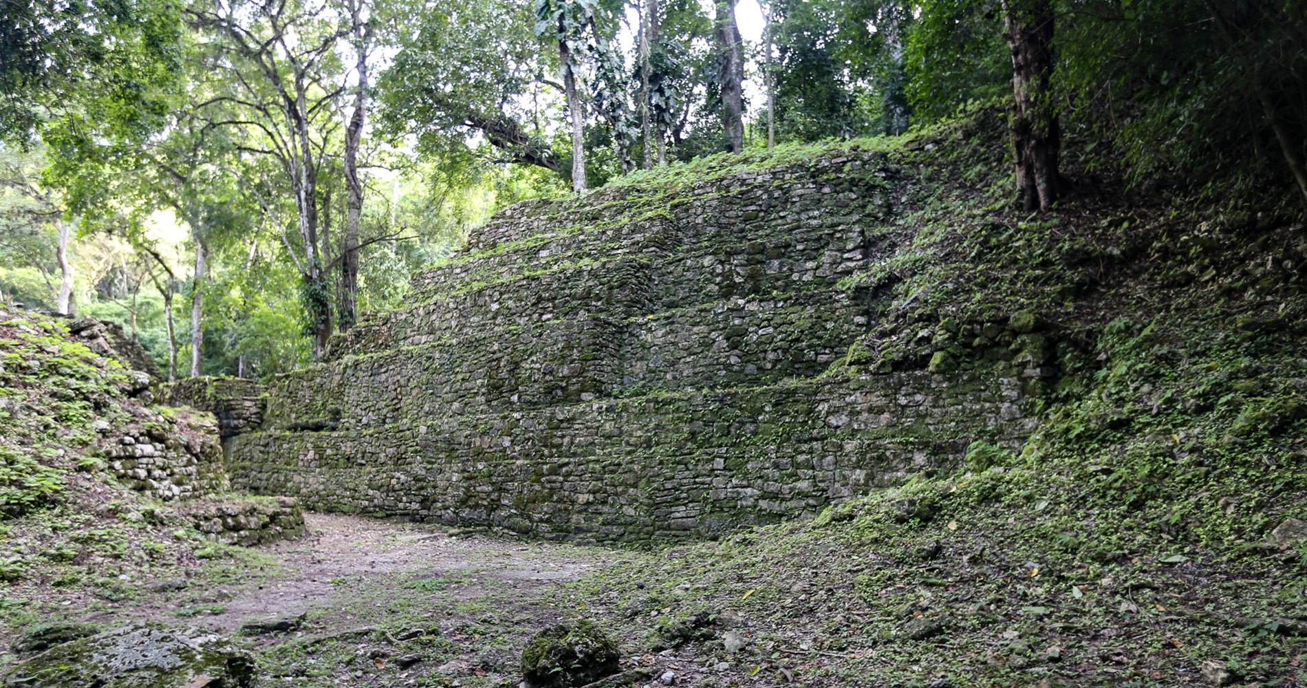 Arrivée sur le site de Yaxchilán