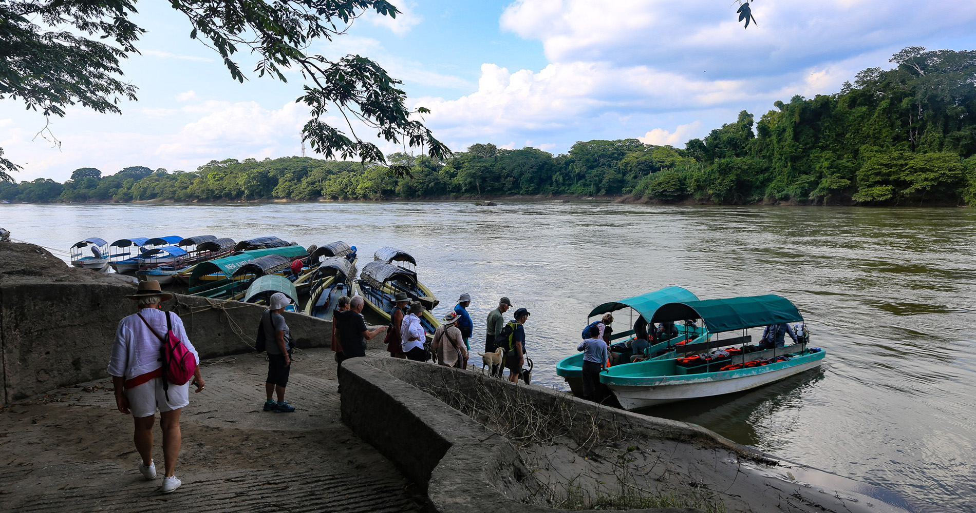 Embarquement à Frontera Corozal