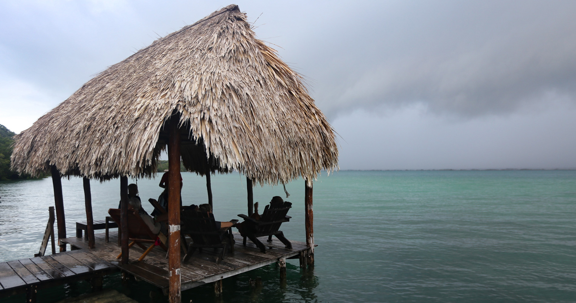 Lagune de Bacalar avant le tempête