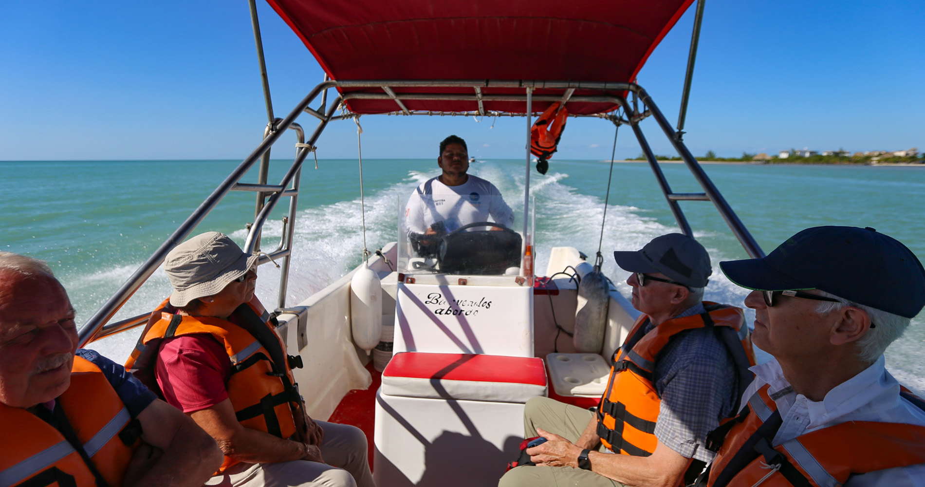 A bord du bateau pour Chiquila