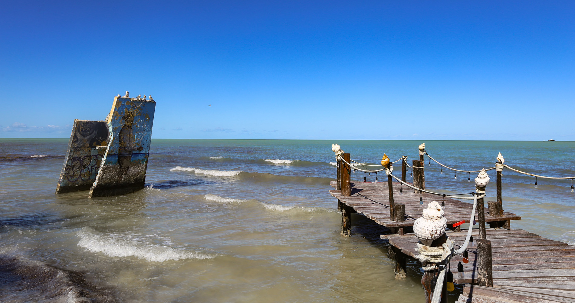 Ponton à, Holbox