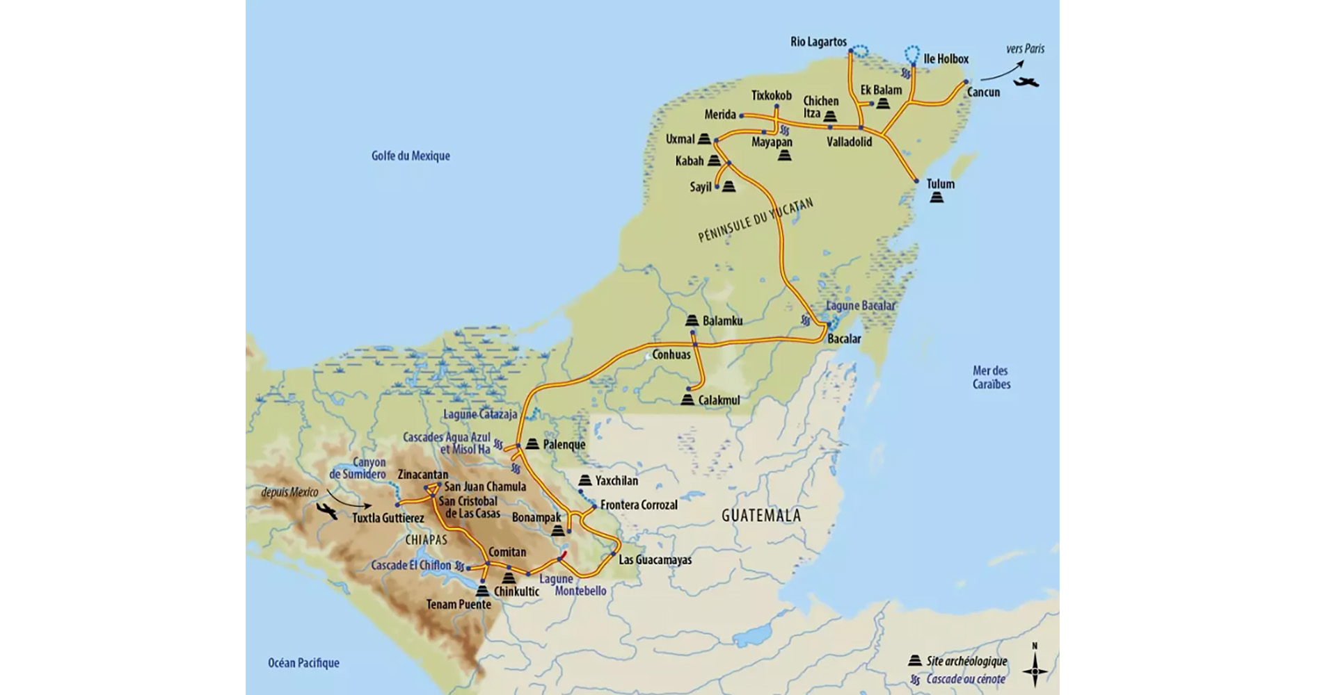 Carte Yucatan