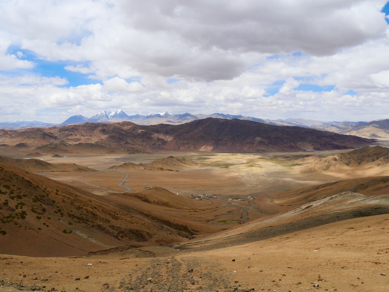 Paysage typique entre Rongbuk et Saga